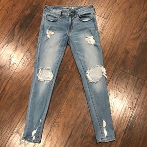 AE super super stretch jeggings size 6R